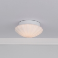 Där Lighting CAF502 - Plafonnier de salle de bains CAFE 1xE27/60W/230V Ø 27 cm IP44 blanc