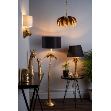 Där Lighting CAR0135 - Kroonluchter aan ketting CARA 1xE27/60W/230V goud