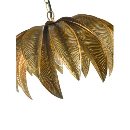 Där Lighting CAR0135 - Kroonluchter aan ketting CARA 1xE27/60W/230V goud