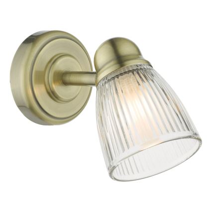 Där Lighting CED0775 - Wandlamp voor de badkamer CEDRIC 1xG9/25W/230V IP44 messing