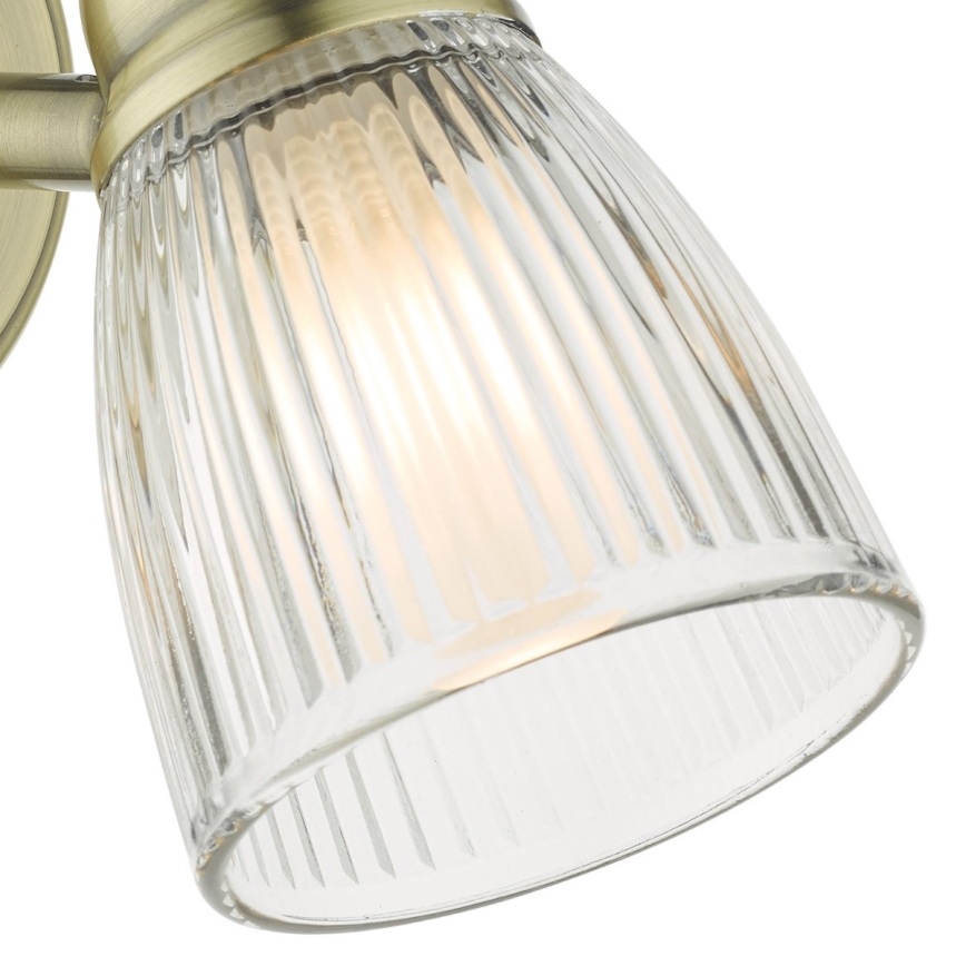 Där Lighting CED0775 - Wandlamp voor de badkamer CEDRIC 1xG9/25W/230V IP44 messing