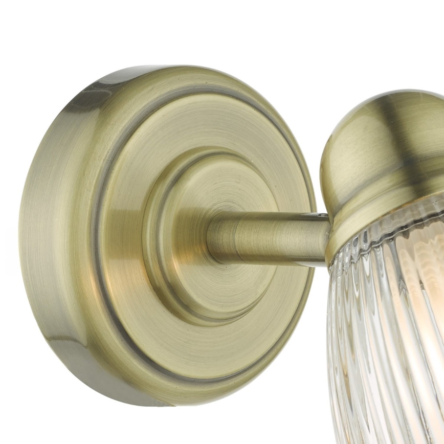 Där Lighting CED0775 - Wandlamp voor de badkamer CEDRIC 1xG9/25W/230V IP44 messing
