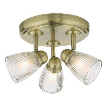 Där Lighting CED7675 - Spot pour salle de bains CEDRIC 3xG9/25W/230V IP44 laiton