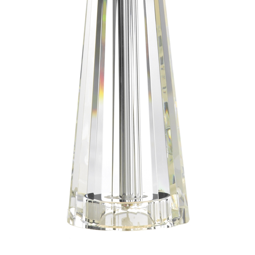 Där Lighting CYP4208 - Lampe de table CYPRUS 1xE27/60W/230V crème/transparent