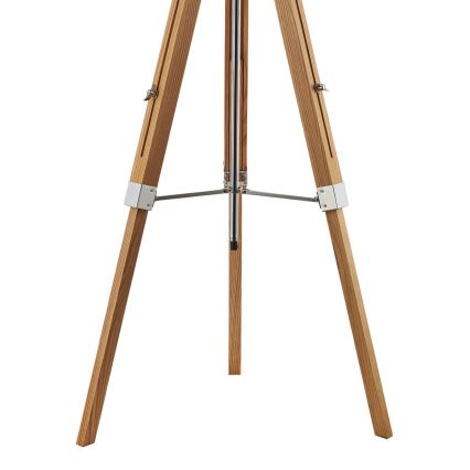 Där Lighting EAS4943 - Vloerlamp EASEL 1xE27/60W/230V bruin