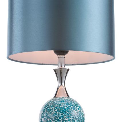 Där Lighting ELS4223 - Tafellamp ELSA 1xE27/40W/230V blauw/hoogglans chroom