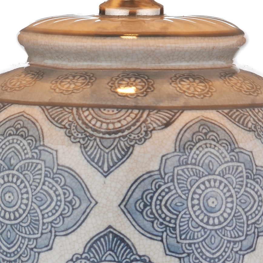 Där Lighting ELY4223 - Lampe de table ELY 1xE27/60W/230V bleue