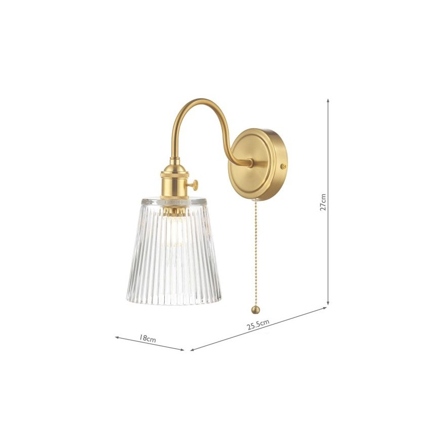 Där Lighting HAD0740-05 - Applique murale HADANO 1xE14/40W/230V dorée