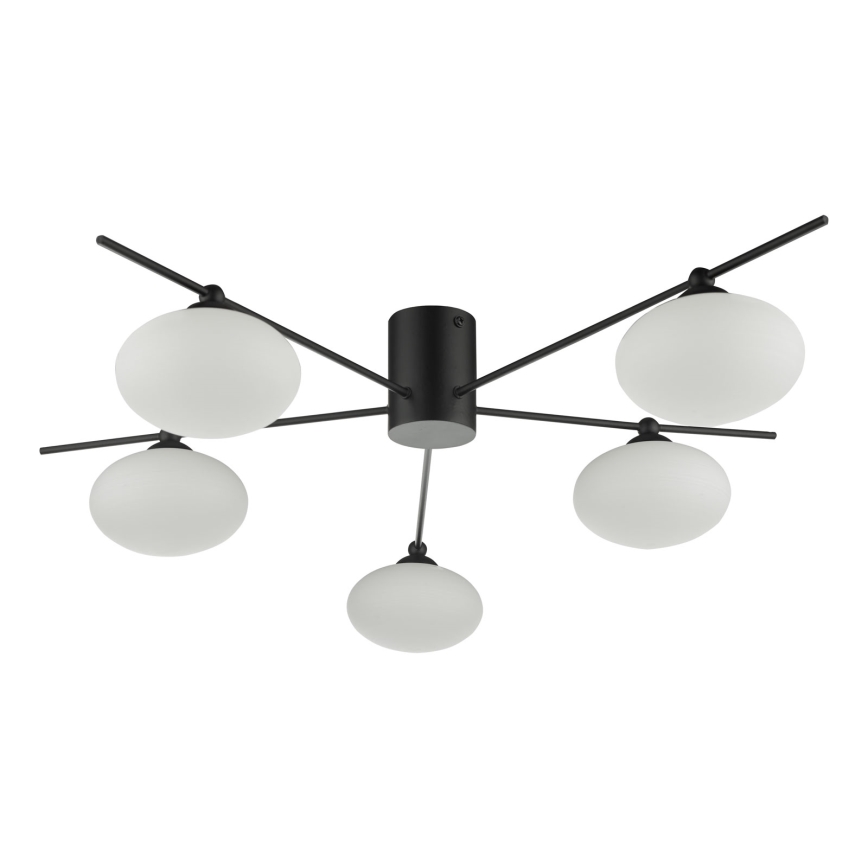 Där Lighting JAS5422 - Opbouwlamp JASPER 5xG9/25W/230V zwart