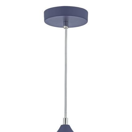 Där Lighting KAE0123 - Suspension à câble KAELAN 1xE27/60W/230V bleu