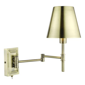 Där Lighting KEN0775 - Applique murale orientable KENSINGTON 1xE14/25W/230V laiton