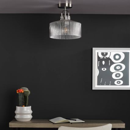 Där Lighting LEN4846 - Plafonnier LENKA 1xE27/60W/230V chrome mat