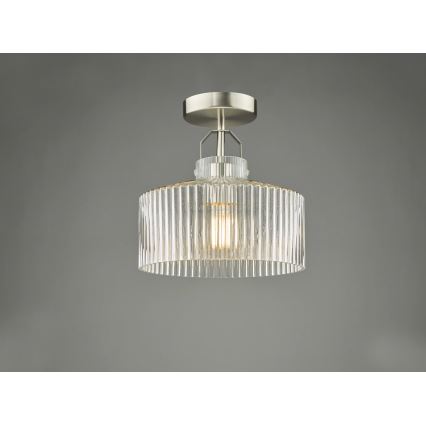 Där Lighting LEN4846 - Plafonnier LENKA 1xE27/60W/230V chrome mat