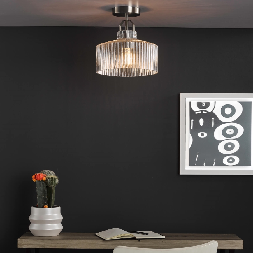 Där Lighting LEN4846 - Plafonnière LENKA 1xE27/60W/230V mat chroom