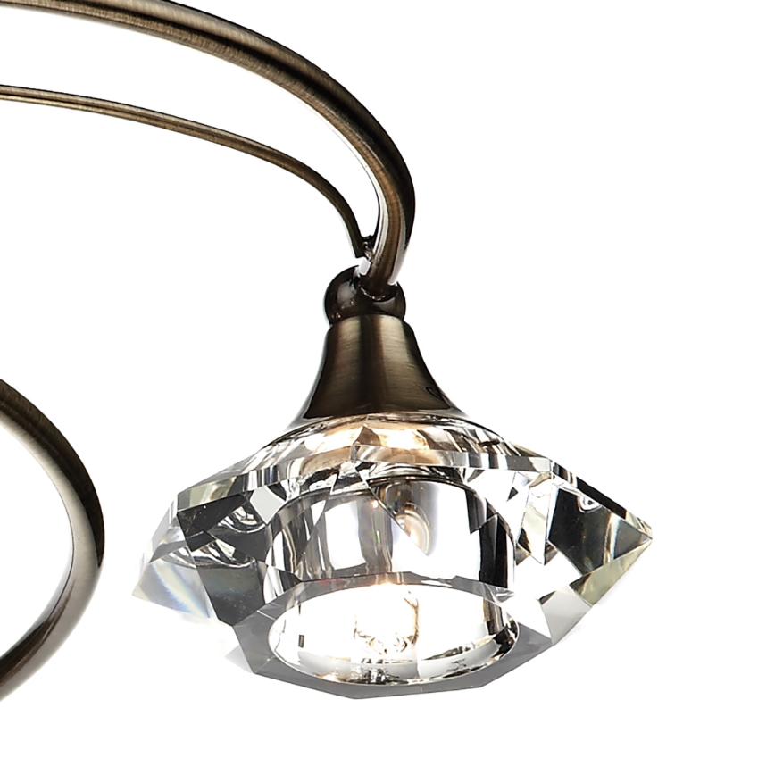 Där Lighting LUT0675 - Plafonnier LUTHER 6xG9/40W/230V laiton