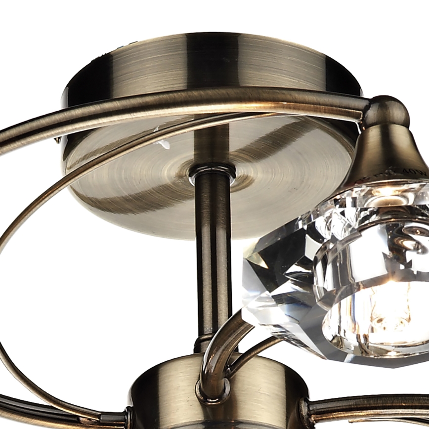 Där Lighting LUT0675 - Plafonnier LUTHER 6xG9/40W/230V laiton