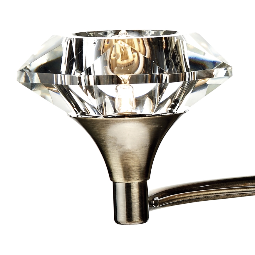Där Lighting LUT0975 - Wandlamp LUTHER 2xG9/40W/230V messing