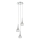 Där Lighting LYA0350 - Suspension sur câble LYALL 3xG9/40W/230V chromé brillant