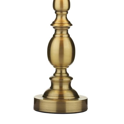 Där Lighting MAD4275 - Lampe de table MADRID 1xE27/60W/230V brun/laiton