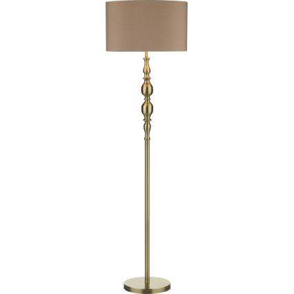 Där Lighting MAD4975 - Lampadaire MADRID 1xE27/60W/230V marron/laiton