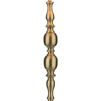 Där Lighting MAD4975 - Vloerlamp MADRID 1xE27/60W/230V bruin/messing