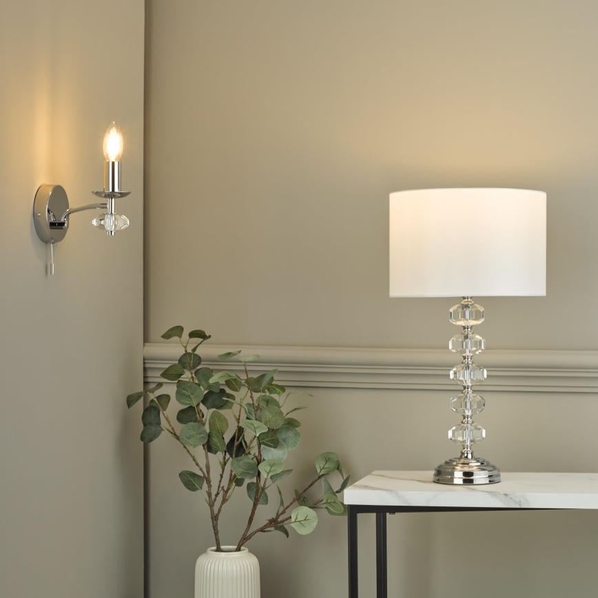Där Lighting OLE0750 - Applique murale OLEANA 1xE14/40W/230V chromé brillant