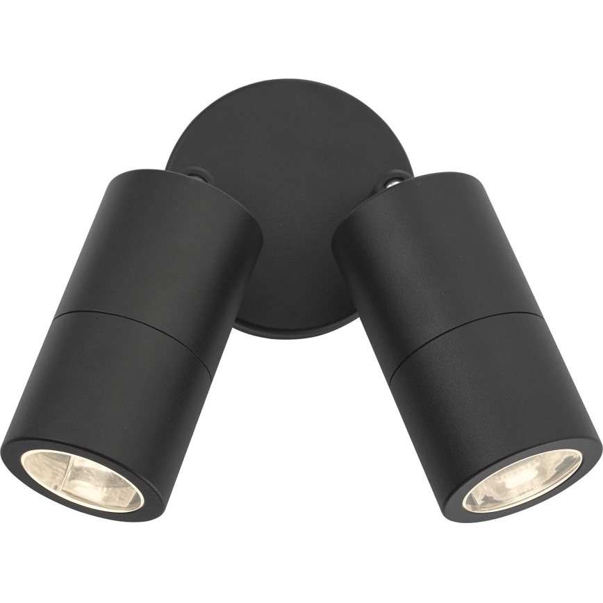 Där Lighting ORT0922 - Applique spot d'extérieur LED ORTEGA 2xGU10/5W/230V IP65 noir