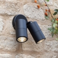 Där Lighting ORT0922 - ORTEGA LED buitenwandspot 2xGU10/5W/230V IP65 zwart