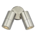 Där Lighting ORT0968 - LED buitenwandspot ORTEGA 2xGU10/5W/230V IP65 glanzend chroom