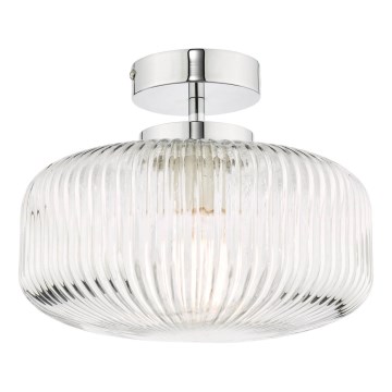 Där Lighting RIV5208 - RIVA opbouwplafondlamp voor badkamer 1xE27/60W/230V IP44 glanzend chroom