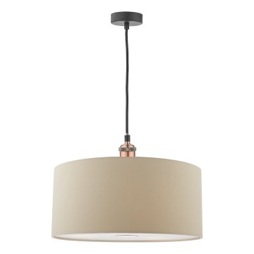 Där Lighting RON6529 - Suspension RONDA sur câble 1xE27/60W/230V beige