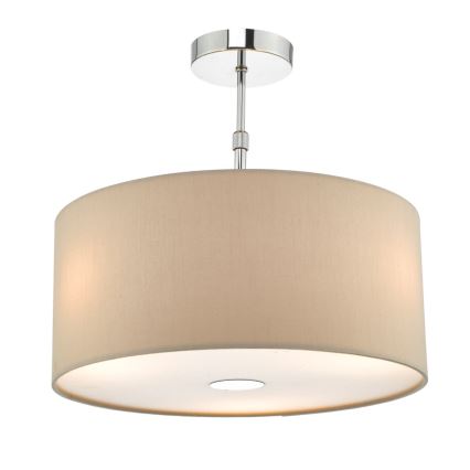 Där Lighting RON6529 - Suspension sur câble RONDA 1xE27/60W/230V noir/beige