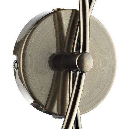 Där Lighting SEA0975 - Wandlamp SEATTLE 2xG9/40W/230V messing