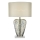 Där Lighting SYR4235 - Lampe de table SYRACUSE 1xE27/60W/230V chrome brillant/crème