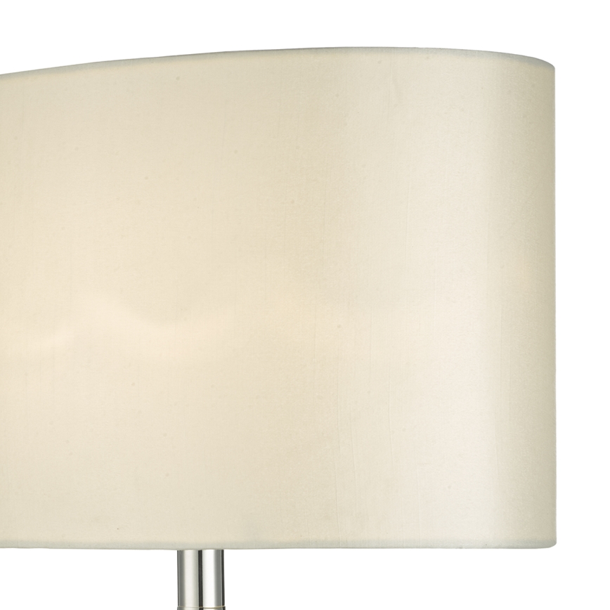 Där Lighting SYR4235 - Tafellamp SYRACUSE 1xE27/60W/230V glanzend chroom/crème