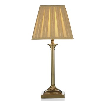 Där Lighting TAY4075-X - Lampe de table TAYLOR 1xE14/40W/230V beige/laiton