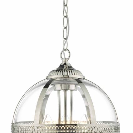 Där Lighting VAN0338 - Kroonluchter met ketting VANESSA 3xE14/40W/230V glanzend chroom