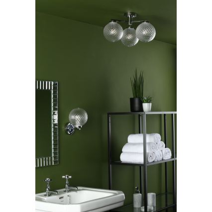 Där Lighting WAY0750 - Applique murale de salle de bains WAYNE 1xG9/3W/230V IP44 chrome brillant