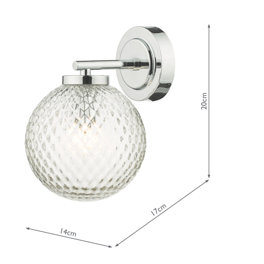 Där Lighting WAY0750 - Applique murale de salle de bains WAYNE 1xG9/3W/230V IP44 chrome brillant
