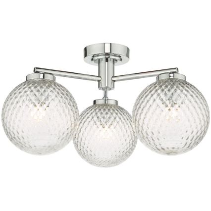 Där Lighting WAY5350 - Badkamer opbouwkroonluchter WAYNE 3xG9/3W/230V IP44 glanzend chroom