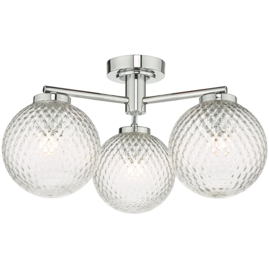 Där Lighting WAY5350 - Badkamer opbouwkroonluchter WAYNE 3xG9/3W/230V IP44 glanzend chroom