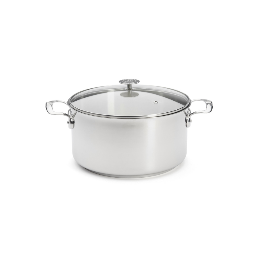 De Buyer 3427.28 - Casserole avec couvercle MILADY 28 cm en inox