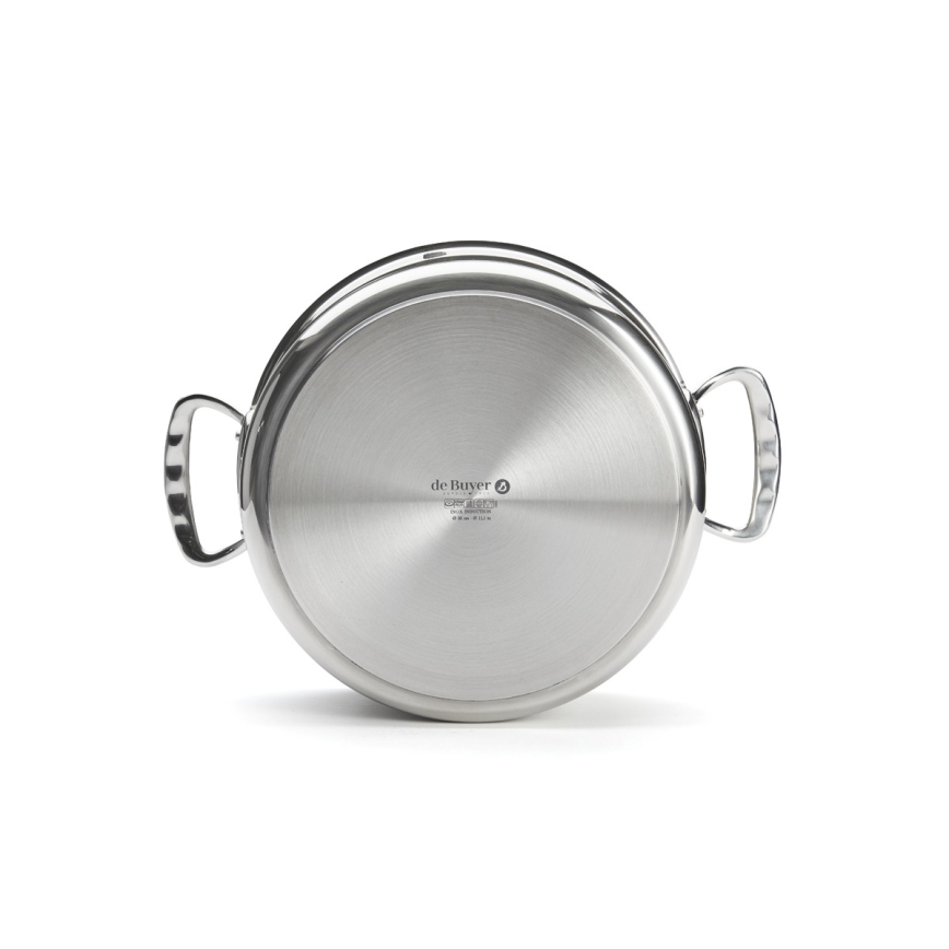 De Buyer 3427.28 - Casserole avec couvercle MILADY 28 cm en inox