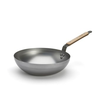 De Buyer 5717.28 - Poêle Wok MINERAL B BOIS 28 cm