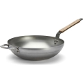 De Buyer 5717.32 - Poêle wok MINERAL B BOIS 32 cm