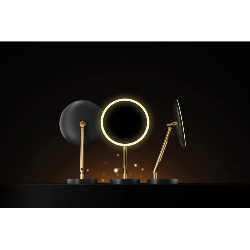 Deante ADI_Z812 - LED-oplaadbare cosmetische badkamerspiegel SILIA LED/5V 5000 mAh 2700-6500K IP44