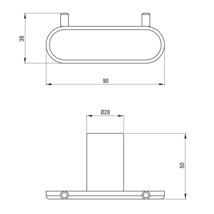 Deante ADR_0121 - Crochet mural ROUND chromé brillant