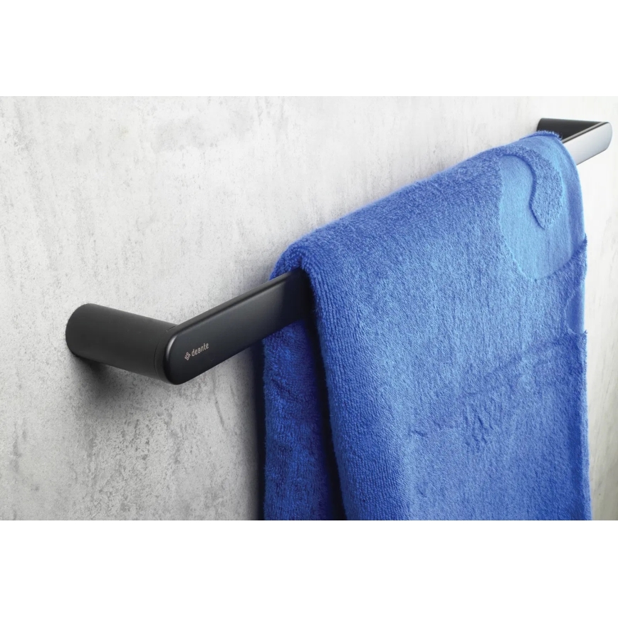 Deante ADR_N621 - Wandgemonteerde handdoekhouder ROUND 62,8 cm zwart