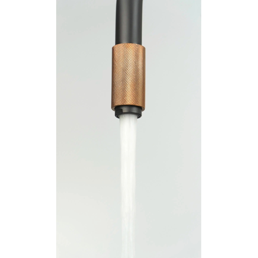 Deante BCA_B64M - Mitigeur d'évier ASTER noir/laiton