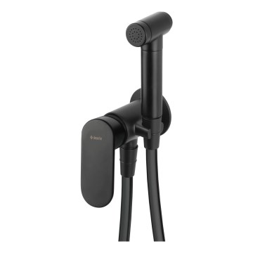 Deante BGA_N34M - Mitigeur de bidet avec douchette pour installation encastrée ALPINIA noir